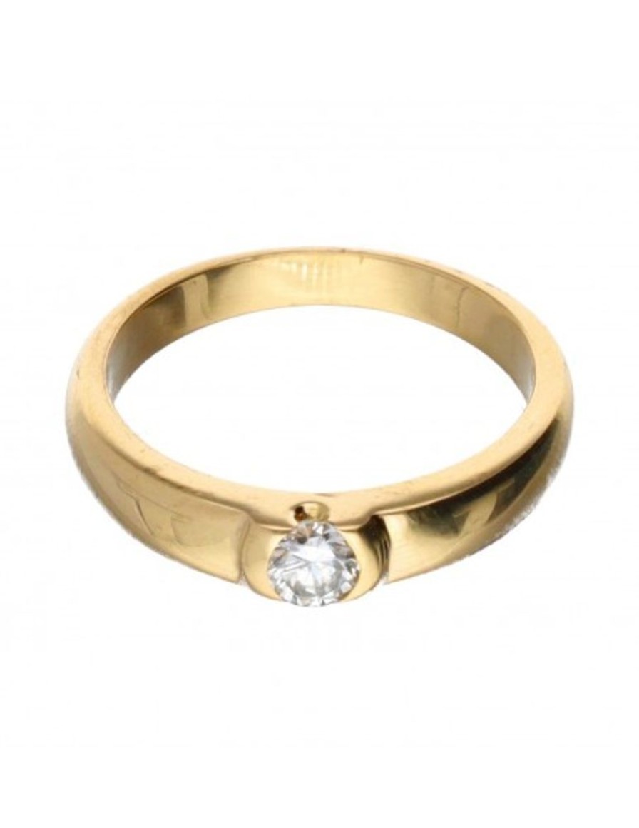 Anillos Goya Compro Oro | 18 Quilates Oro, Oro Amarillo - Anillo - 0.22 Ct Diamante