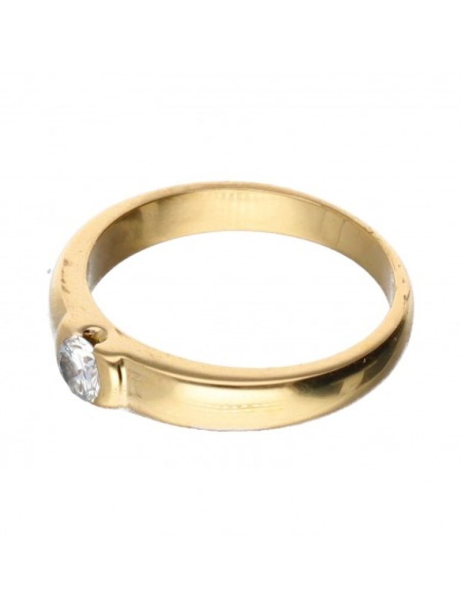 Anillos Goya Compro Oro | 18 Quilates Oro, Oro Amarillo - Anillo - 0.22 Ct Diamante